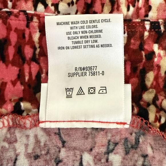 Liz Claiborne Skirt Womens Small Multicolor Abstract Stretchy Career Casual Midi - Picture 5 of 9